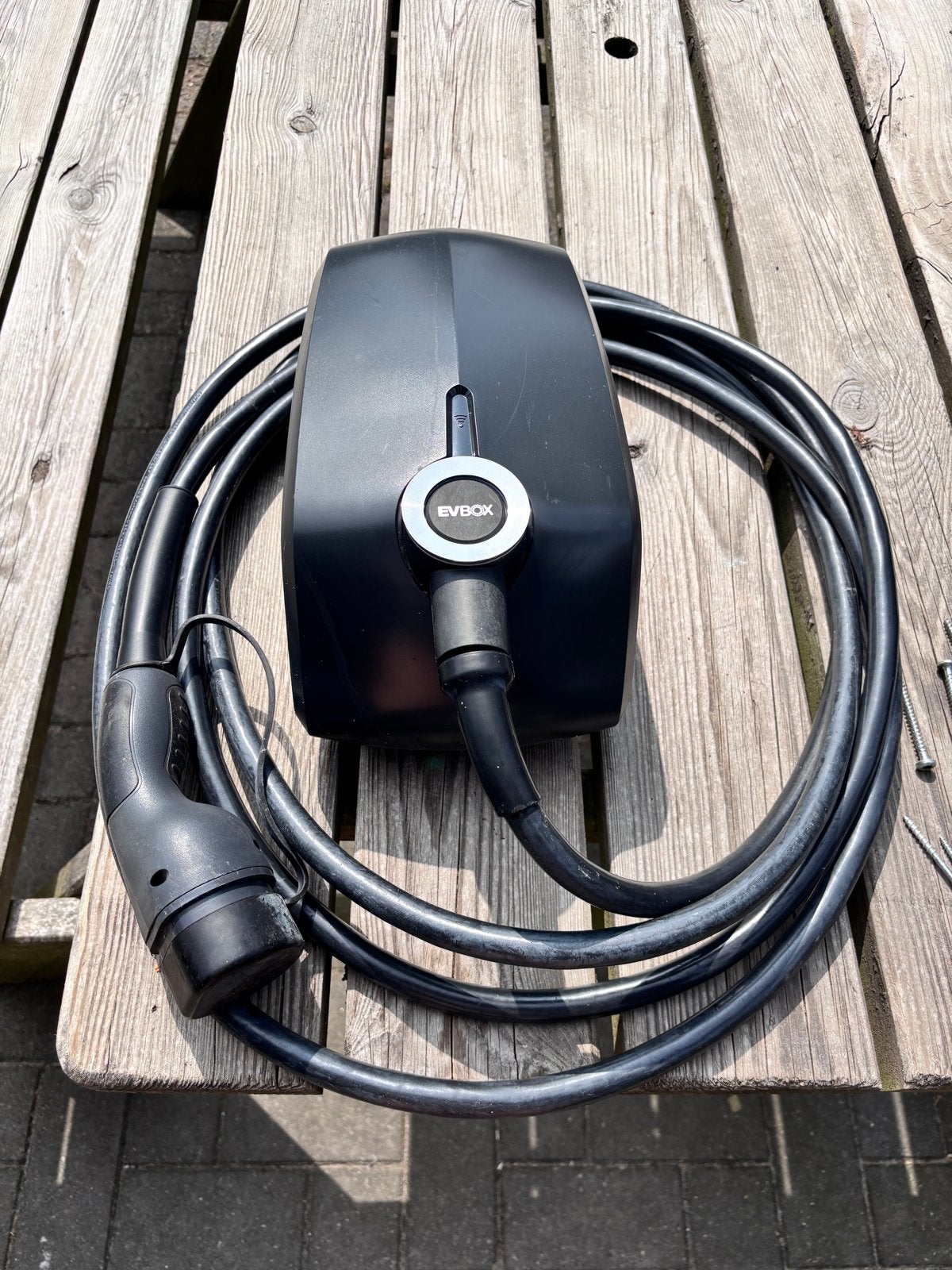 Elvi laadpaal 11kW met stroommeter, 3 fase, Type 2, 5m kabel, Ophalen, Gebruikt, Laadpaal en Laadkabel