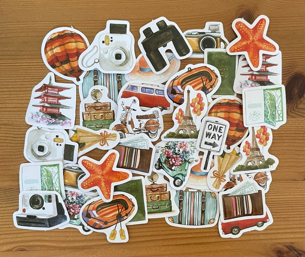 Reizen vakantie travel stickers, Verzenden, Nieuw, Meerdere stickers