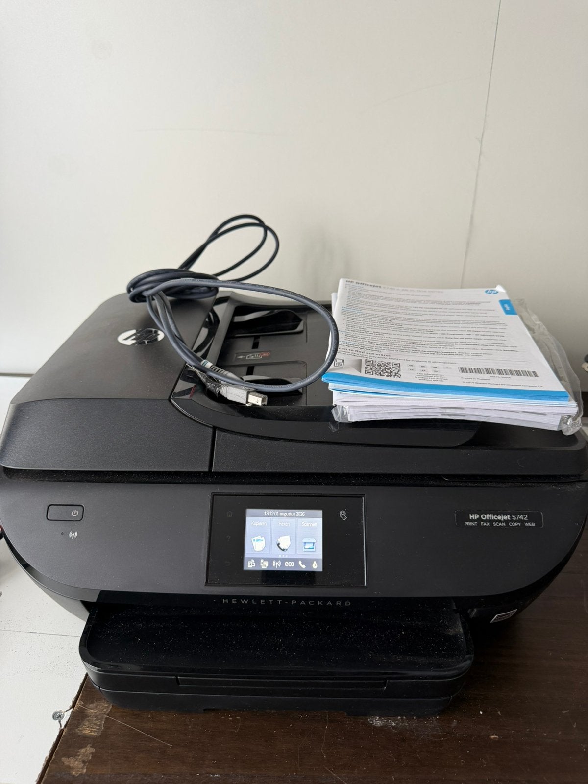 HP OfficeJet 5742 All-in-One printer/scanner/kopieerapparaat, Ophalen, Zo goed als nieuw, Scannen