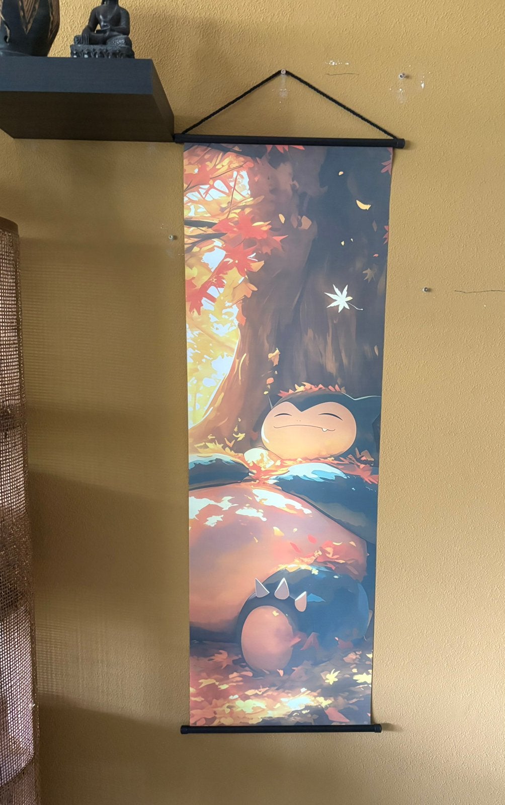 Pokémon Snorlax Wanddecoratie – 120x40 cm –m, Ophalen of Verzenden
