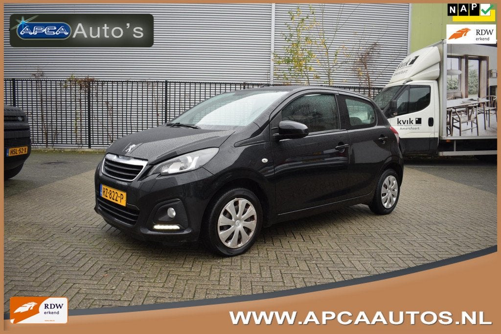 Peugeot 108 1.0 e-VTi Active 3 mnd GARANTIE 5 Deurs NLauto A, Auto's, Peugeot, Voorwielaandrijving, Gebruikt, 4 stoelen, Zwart