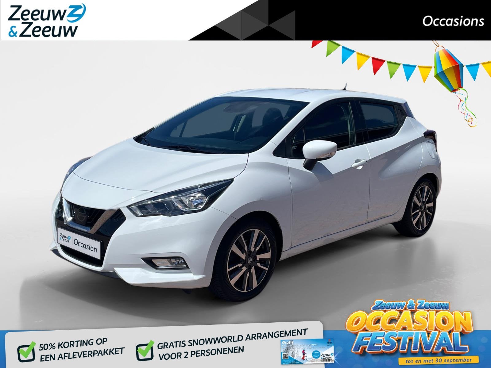 Nissan Micra 0.9 IG-T Acenta *Navi via Carplay*Airco*Cruise, Auto diversen, Netherlands@nissan-services.eu, 898 cc, Wit, Nissan Nederland BV