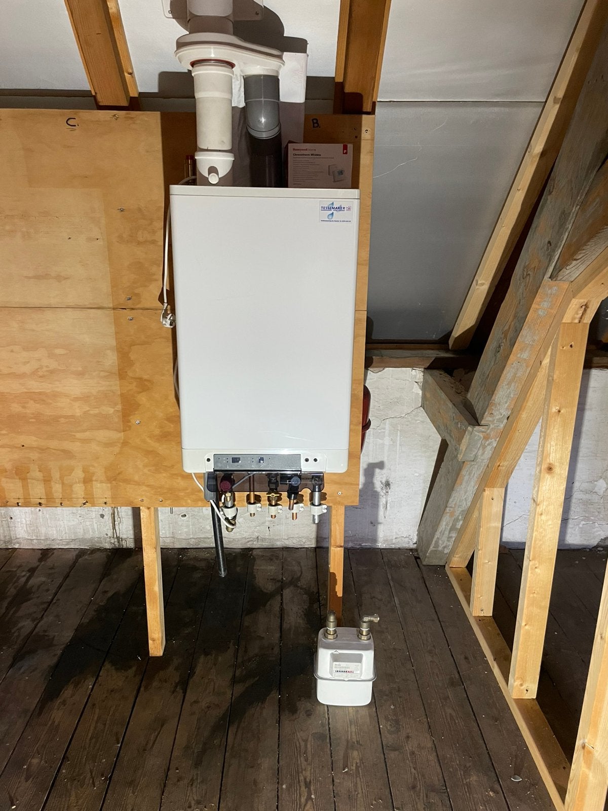 Ketel Intergas Kompakt HRE 36/30, Ophalen, 30 tot 80 cm, Gebruikt, Hoog rendement (Hr)