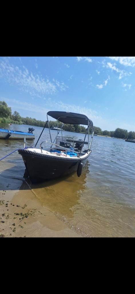 Consoleboot sil400 met 15 pk Mercury motor, Watersport en Boten, Motorboten en Motorjachten, Overige merken, Gebruikt, Buitenboordmotor