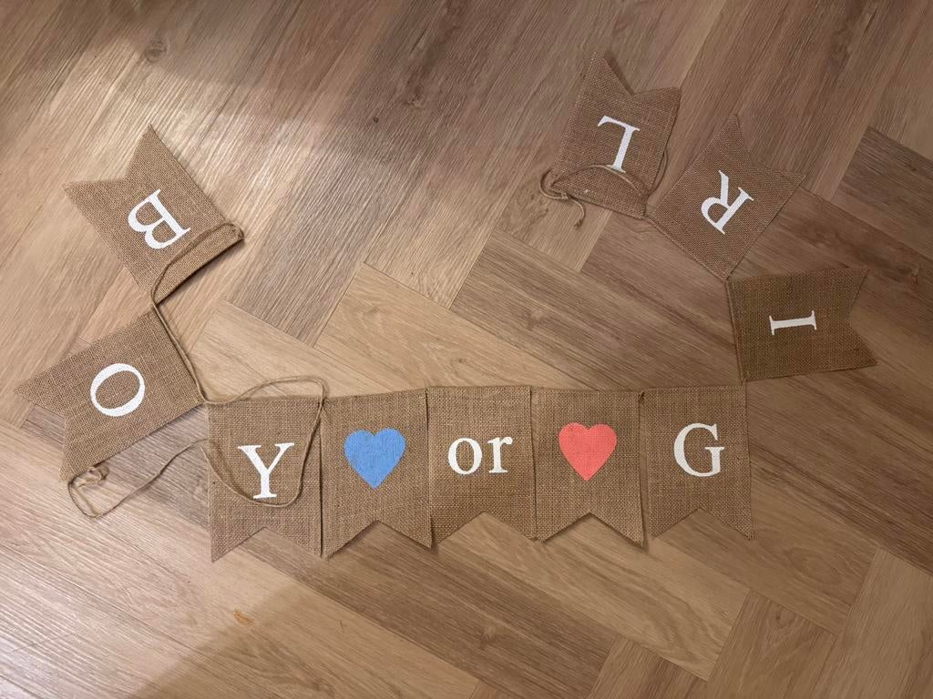 Boy/ girl gender reveal slinger, Hobby en Vrije tijd, Feestartikelen, Ophalen of Verzenden, Nieuw, Overige
