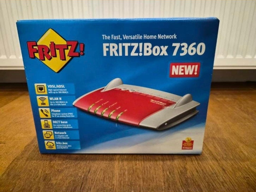 FRITZ!Box 7360 Router met modem alle kabels - Nieuw in doos, Ophalen of Verzenden, Nieuw, Router met modem, Fritz!Box (FritzBox)