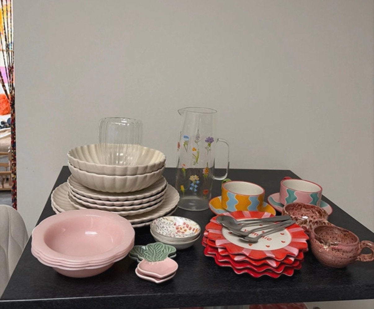 Servies, Ophalen, Glas, Overige stijlen, Bord(en)