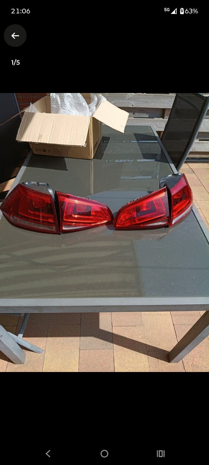 Achterlichten VW Golf 7 (set van 4), Auto-onderdelen, Ophalen of Verzenden, Gebruikt, Volkswagen