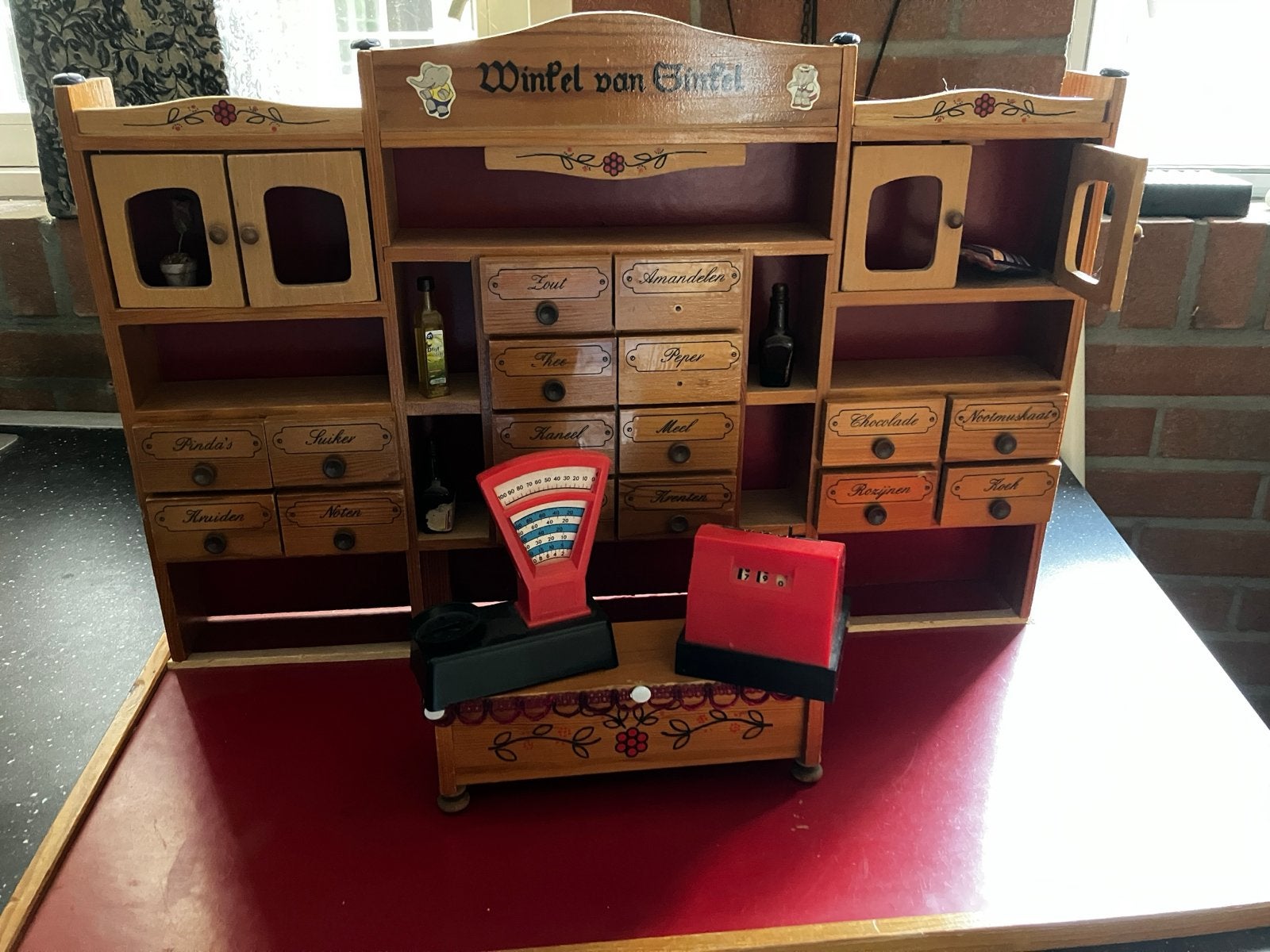 Houten Speelgoedwinkel van Sinkel met Accessoires, Ophalen, Gebruikt