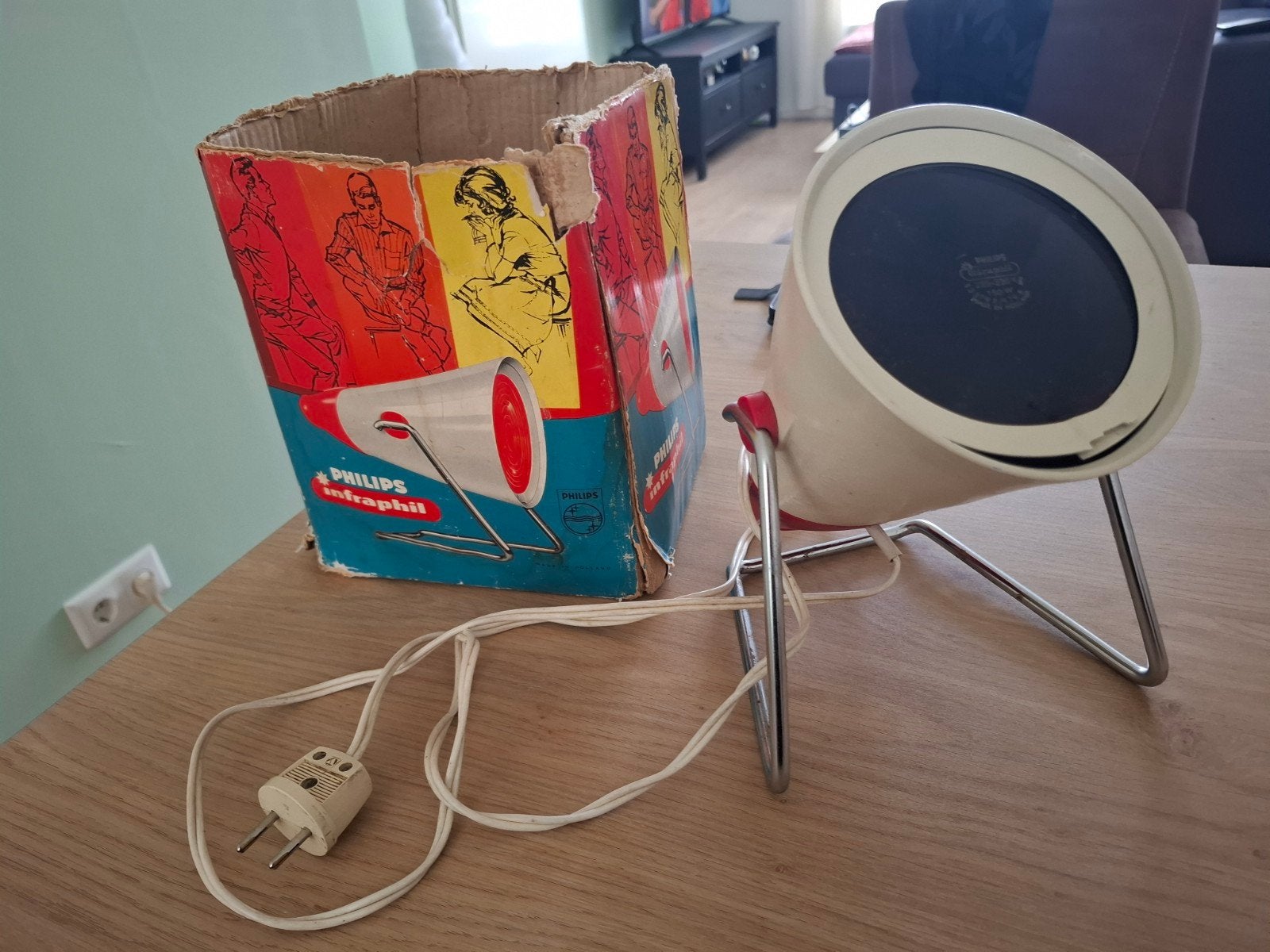 Vintage Philips Infraphil Infraroodlamp - Model KL7500, Ophalen of Verzenden