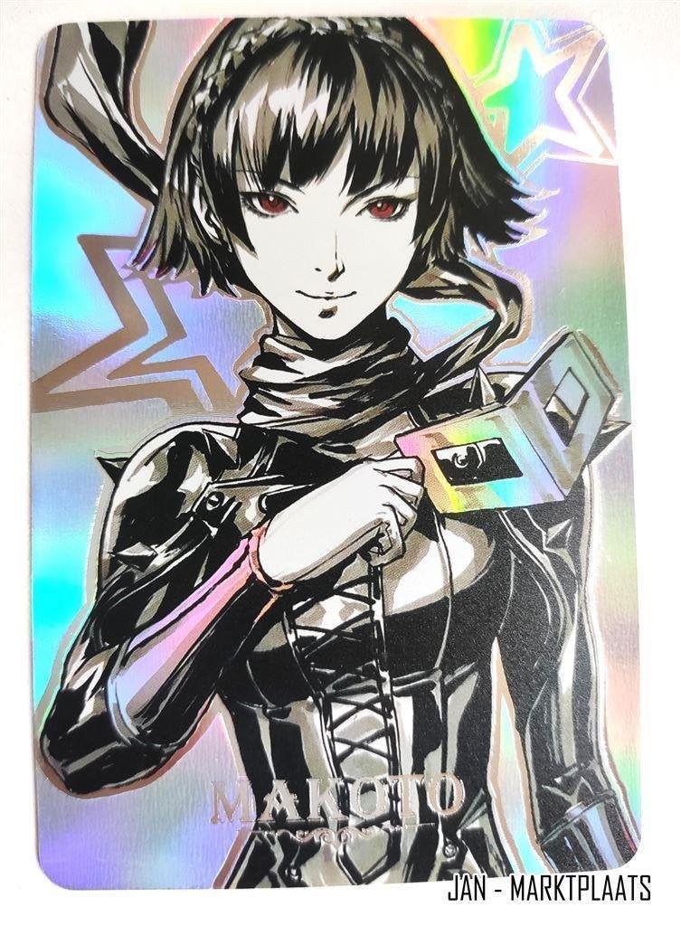Persona 5 Makoto Niijima Rainbow Foil Holo Card, Verzenden, Superheld, Nieuw, Beeldje of Figuurtje