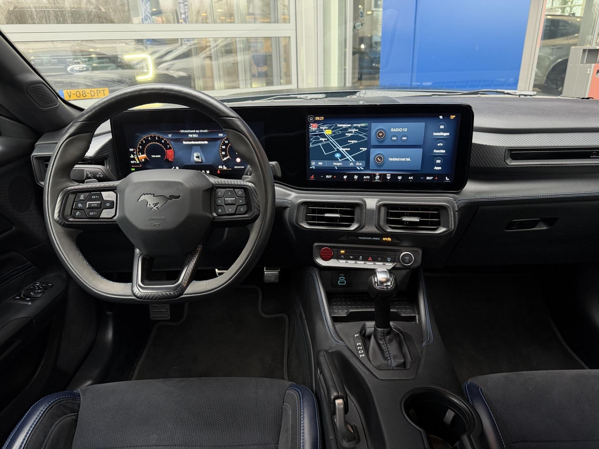 Ford Mustang Fastback 5.0 V8 Dark Horse 453 PK | Blue Ember, Auto's, Ford, 12 maanden, Gebruikt, Leder en Stof, Bedrijf