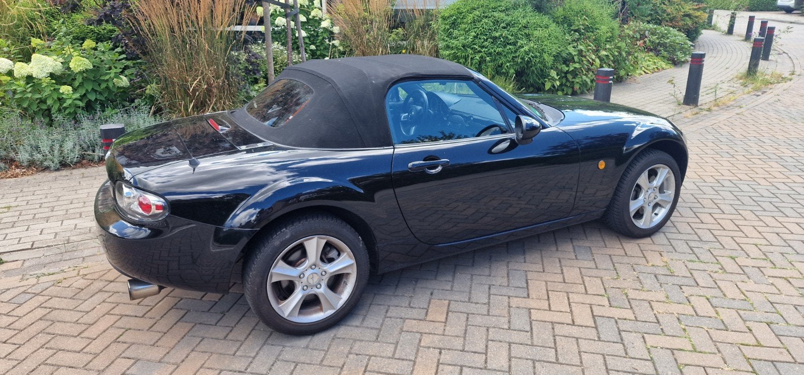 Mazda MX-5 1.8 Touring 2006 Zwart, Auto's, Achterwielaandrijving, 4 cilinders, Cabriolet, 1055 kg