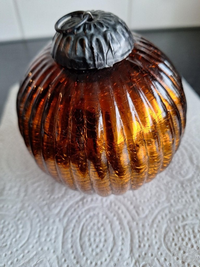 Heksenbal/Kerstbal warm goud, Antiek en Kunst, Ophalen of Verzenden