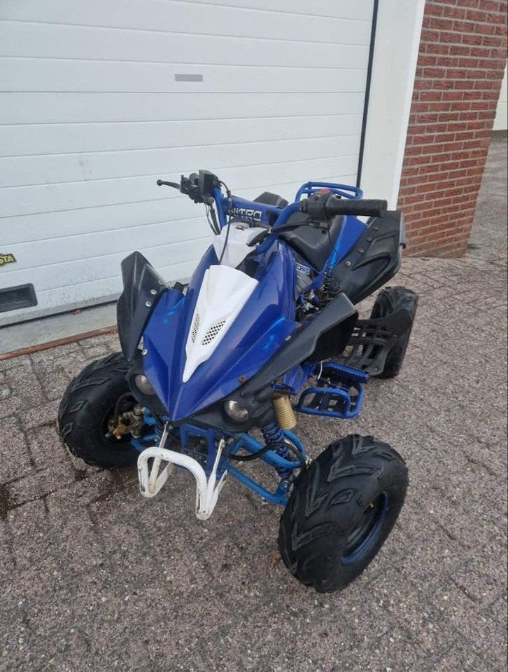 Stoere blauwe quad - Klaar voor avontuur!, Ophalen of Verzenden