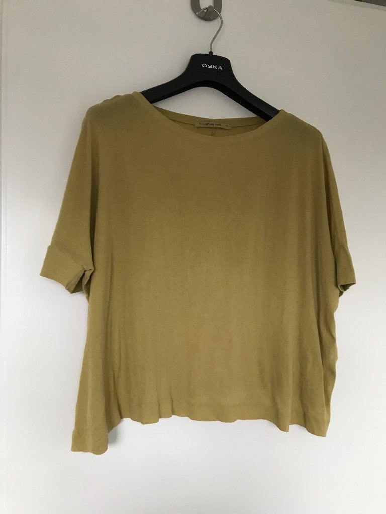 Transit par such shirt geel maat 2, Verzenden, Zo goed als nieuw, Geel, Korte mouw