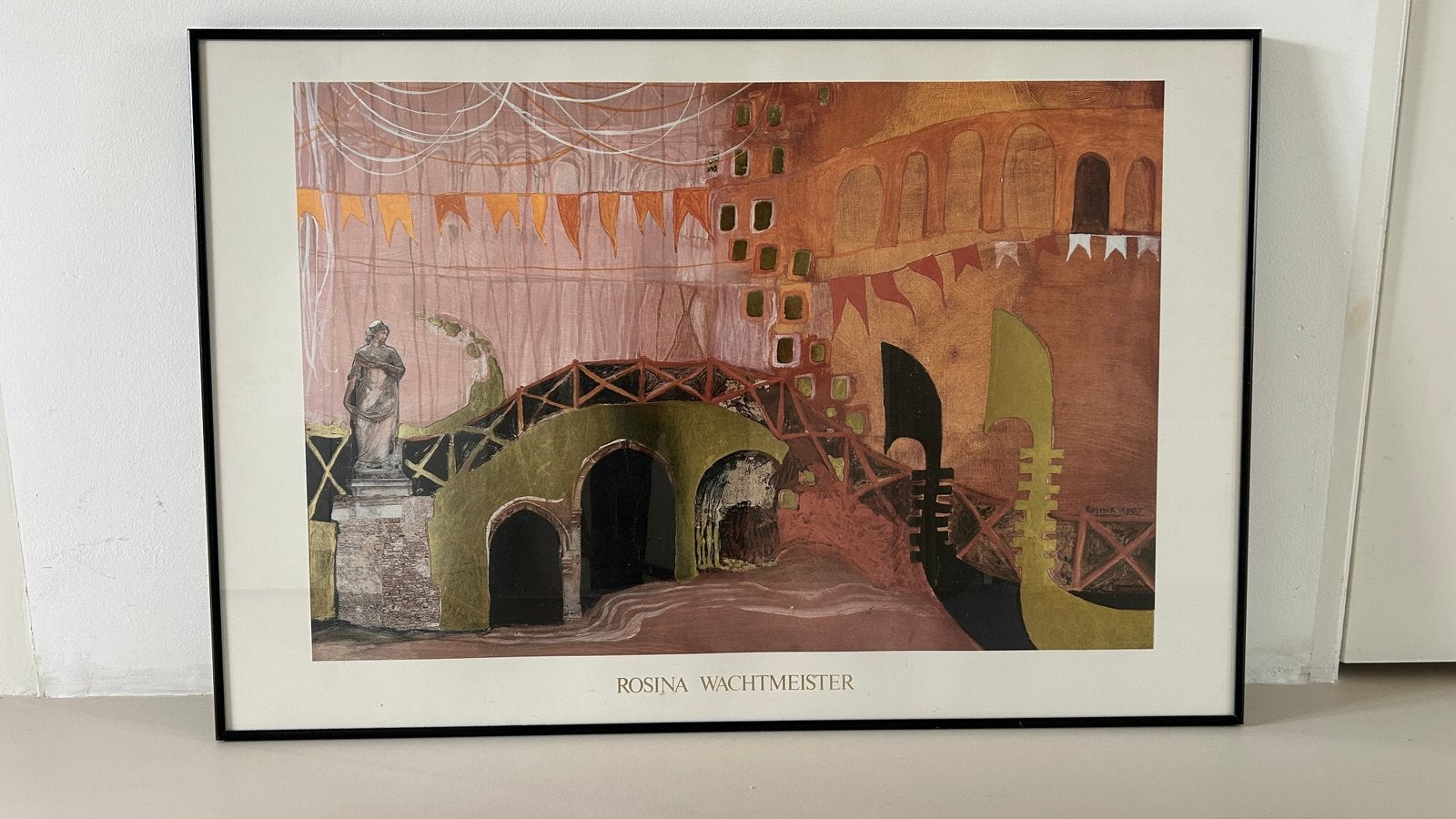 Rosina Wachtmeister poster in lijst 94x63, Ophalen, Ingelijst