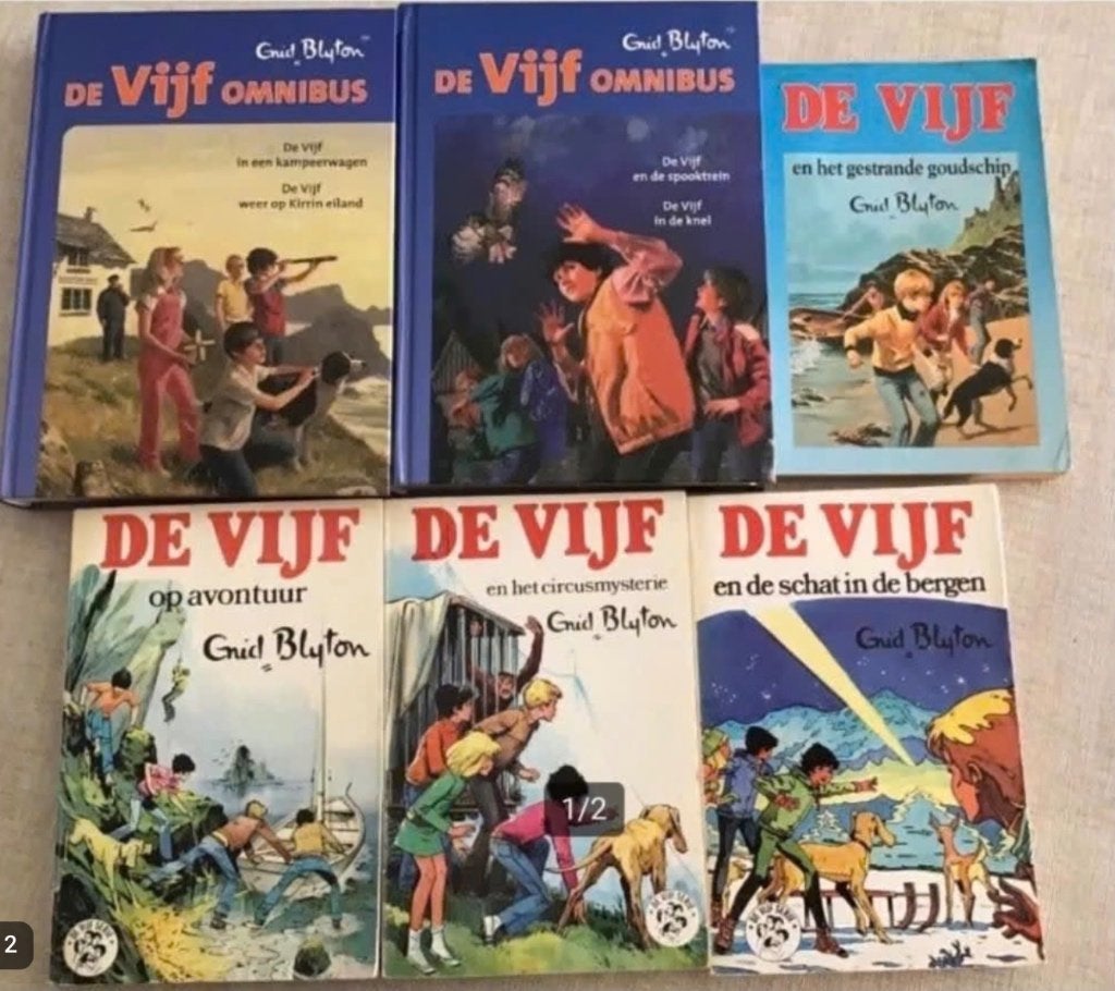 12 uitgaves van Enid Blyton (De Vijf)., Ophalen of Verzenden, Gelezen, Fictie algemeen