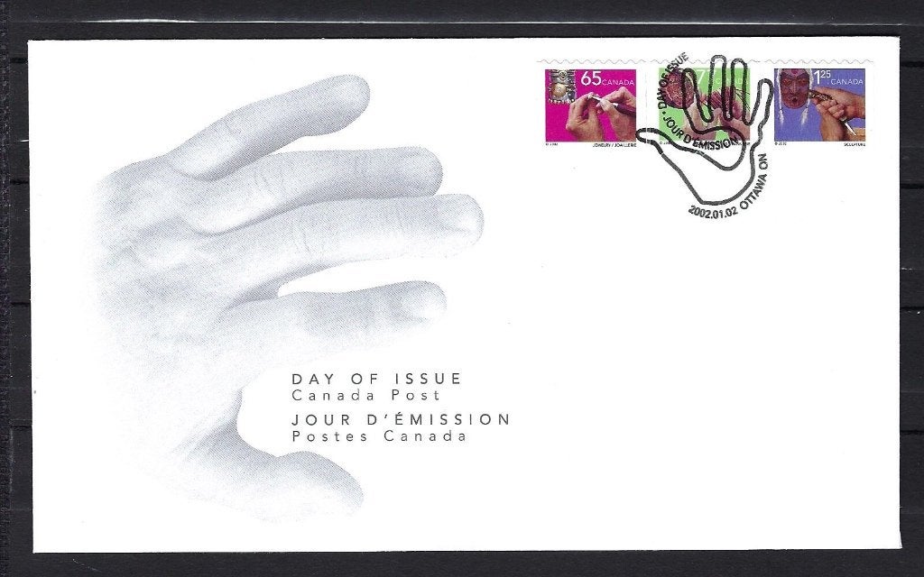 Canada FDC MI. 2023/2025 Handicrafts 2002, Ophalen of Verzenden, Onbeschreven, Rest van de wereld