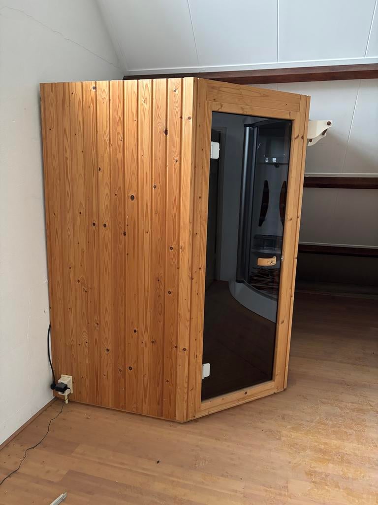 Compacte Infrarood Sauna voor Thuis, Ophalen, Zo goed als nieuw, Infrarood, Complete sauna