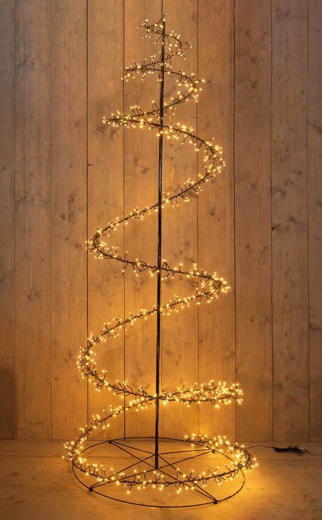 Kerstboom swirl zwart, 210 cm ( Anna's Collection), Diversen, Kerst, Ophalen of Verzenden