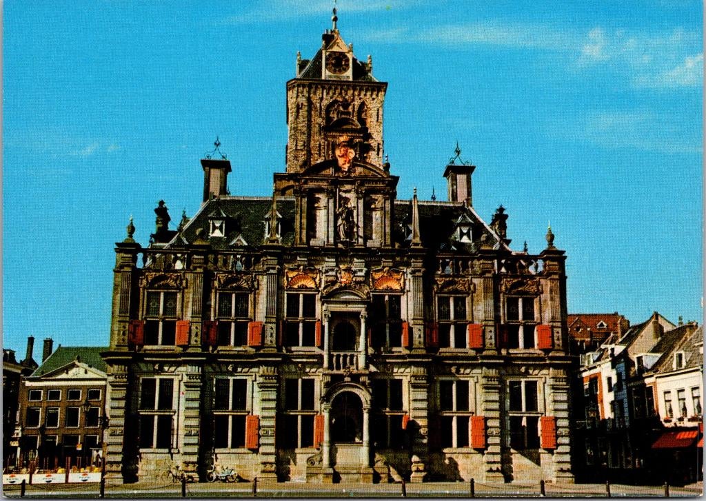 Delft - Stadhuis, Verzenden, 1960 tot 1980, Ongelopen, Zuid-Holland