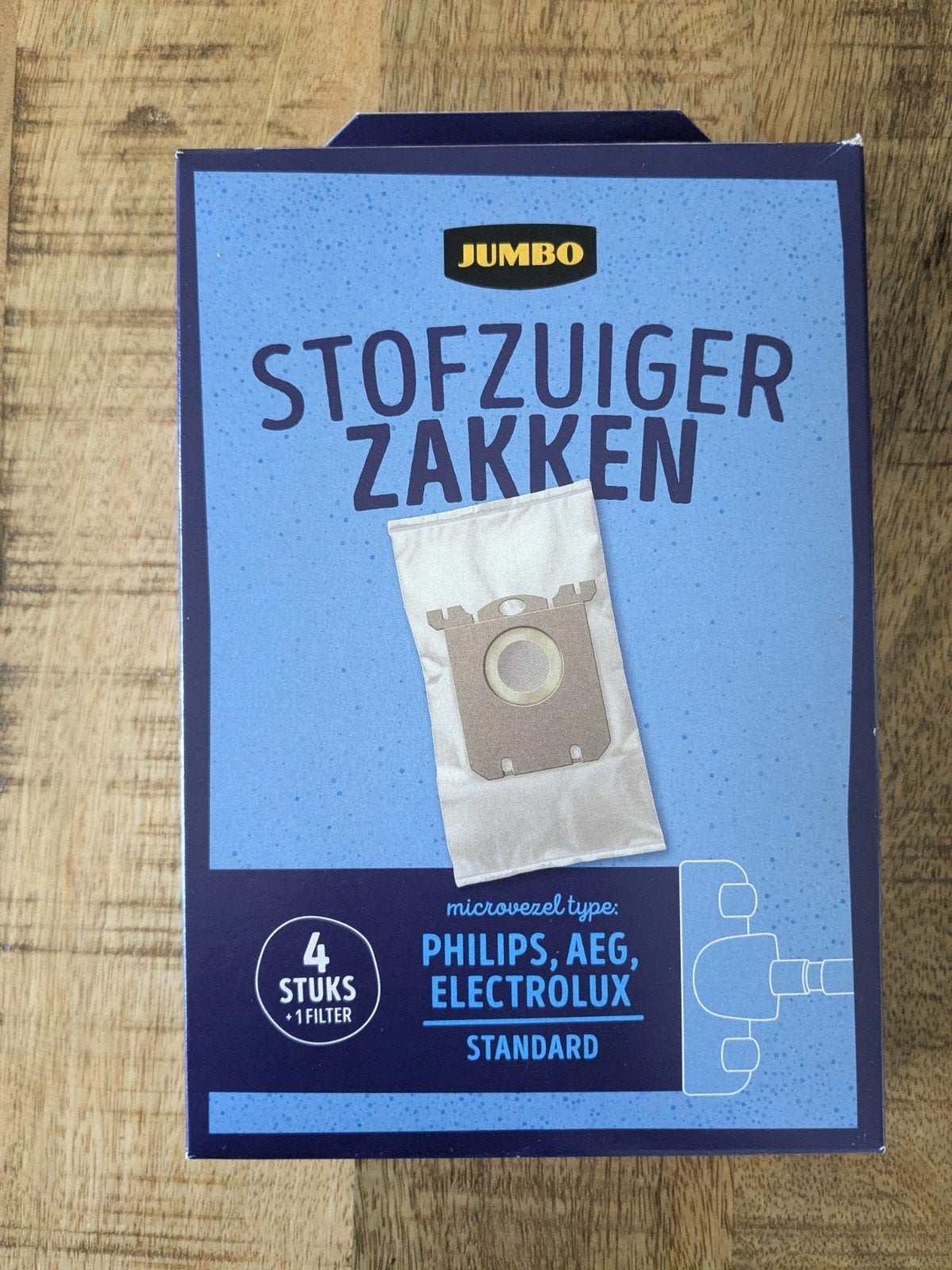 2 Stofzuigerzakken Philips, AEG, Electrolux (Jumbo), Ophalen