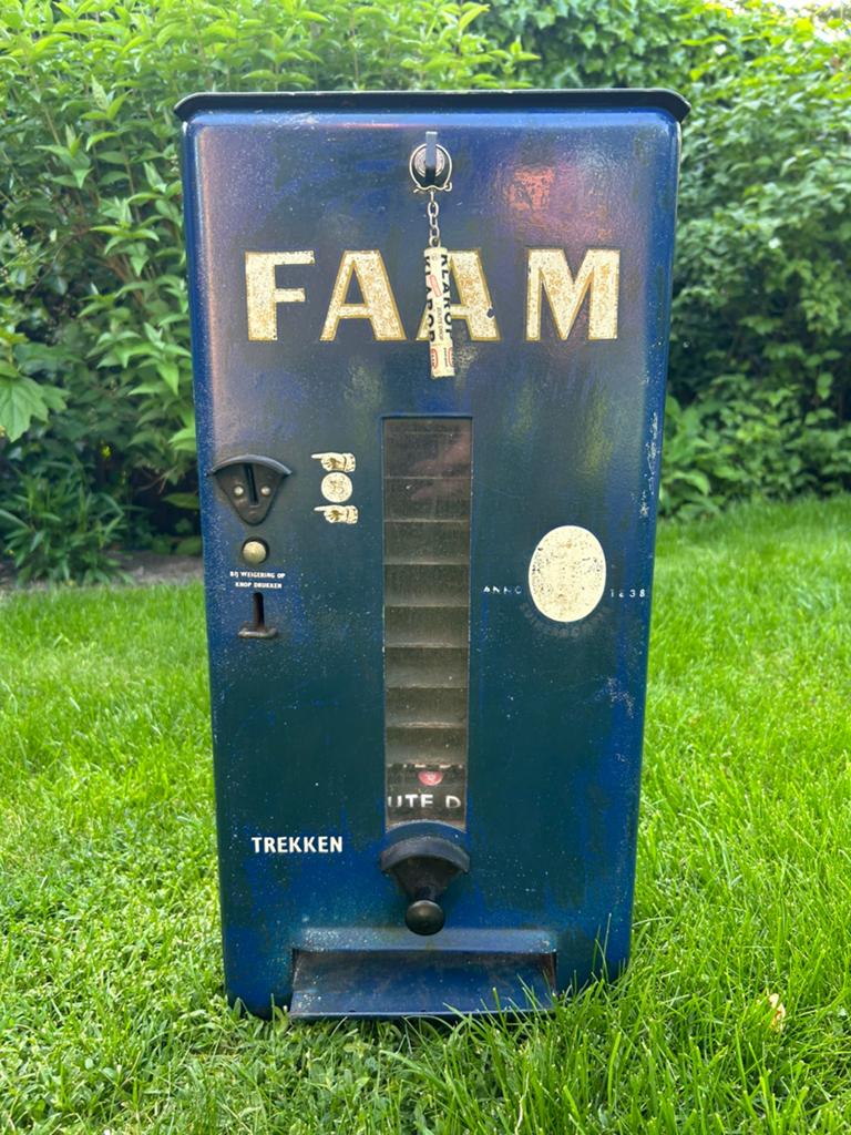 Leuke complete blauwe faam automaat, Ophalen of Verzenden, Zo goed als nieuw