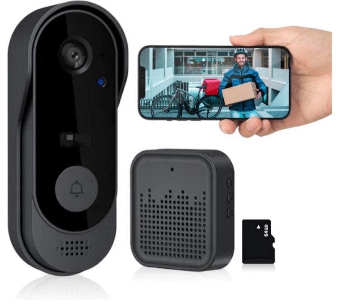 Smart Video Deurbel Draadloze deurbel met camera Full HD, Draadloos, Ophalen of Verzenden, Zo goed als nieuw, Info@steen.com