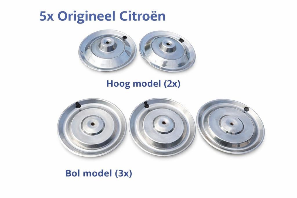 Citroën DS / HY wieldoppen origineel – 5 stuks – vintage, Auto diversen, Wieldoppen, Ophalen of Verzenden