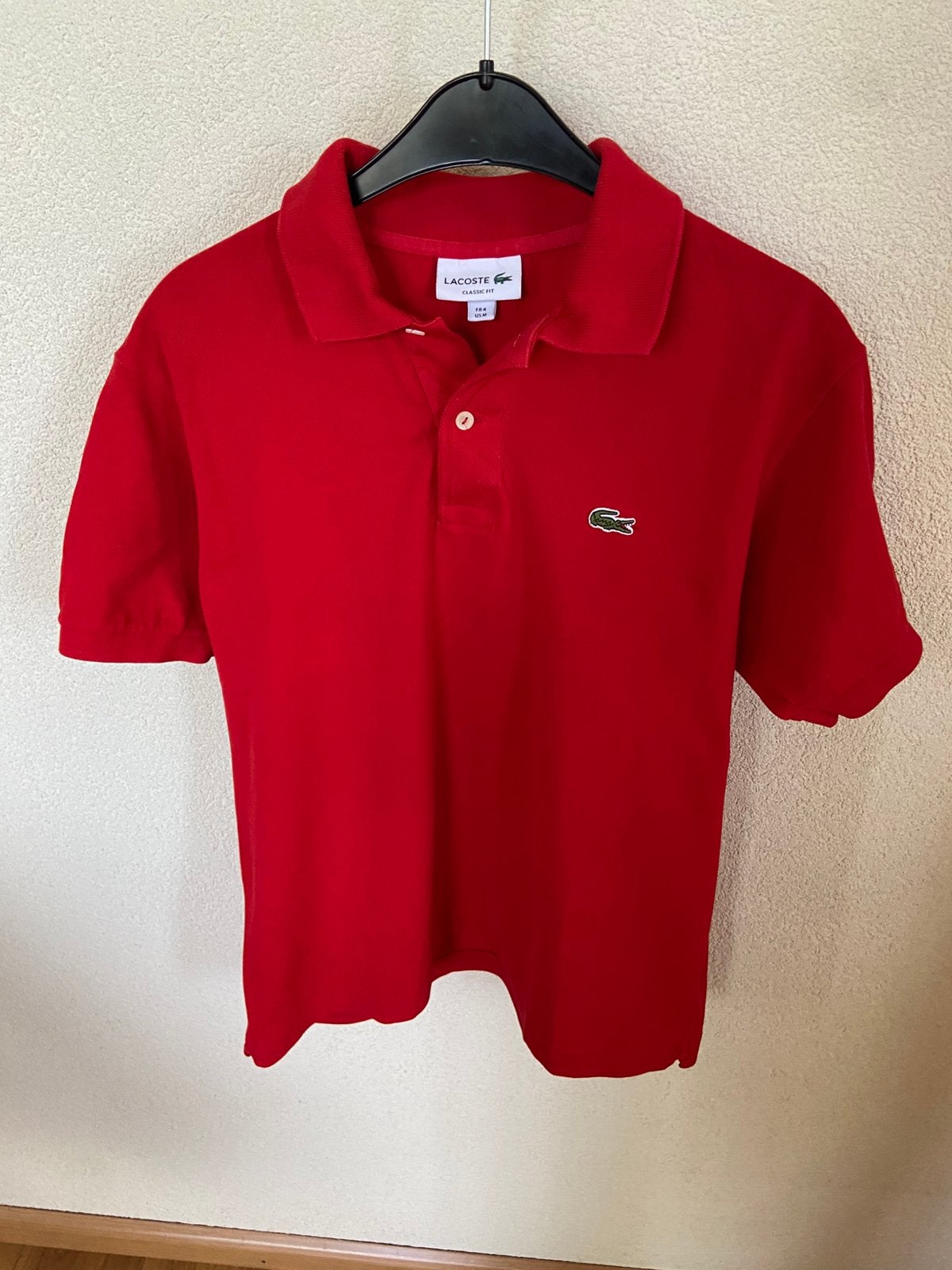 LACOSTE HEREN POLO, Kleding | Heren, Ophalen of Verzenden, Zo goed als nieuw, Rood