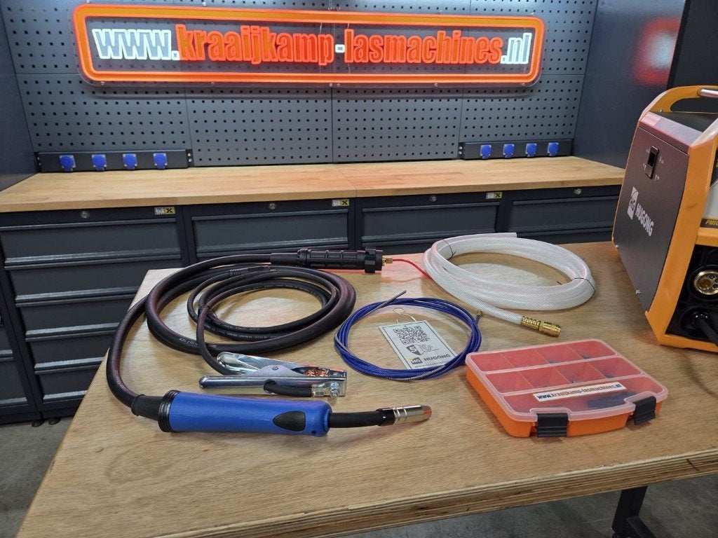 HUGONG PMIG200LCD MIG Lasapparaat LCD dubbel PULSE 200A 230v, Ophalen of Verzenden, Nieuw, 150 tot 250 ampère, Co2
