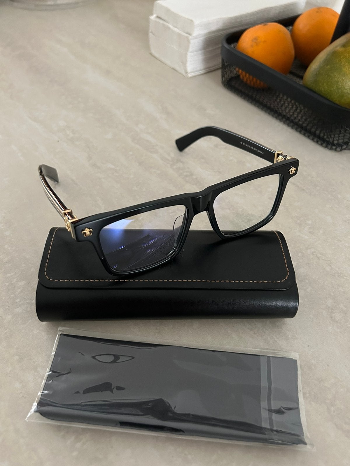 Chrome Hearts anti blue light glasses, Sieraden, Tassen en Uiterlijk, Zonnebrillen en Brillen | Heren, Overige merken, Blauw, Ophalen of Verzenden