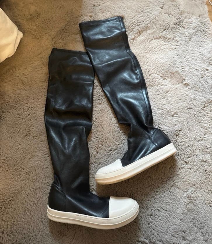Overknee boots (38), Hoge laarzen, Zwart, Ophalen of Verzenden, Zo goed als nieuw