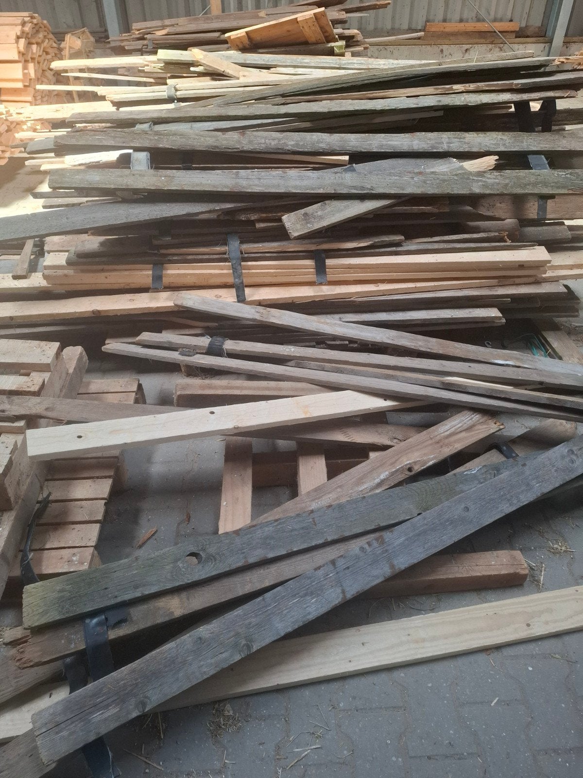 Vurenhout afvalhout, Tuin en Terras, Palen, Balken en Planken, Ophalen of Verzenden, Gebruikt, Minder dan 180 cm, Planken