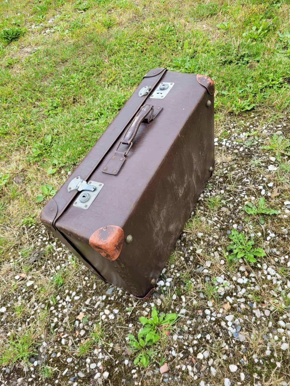Oude koffer, Sieraden, Tassen en Uiterlijk, Koffers, Ophalen, Gebruikt, Hard kunststof, Slot