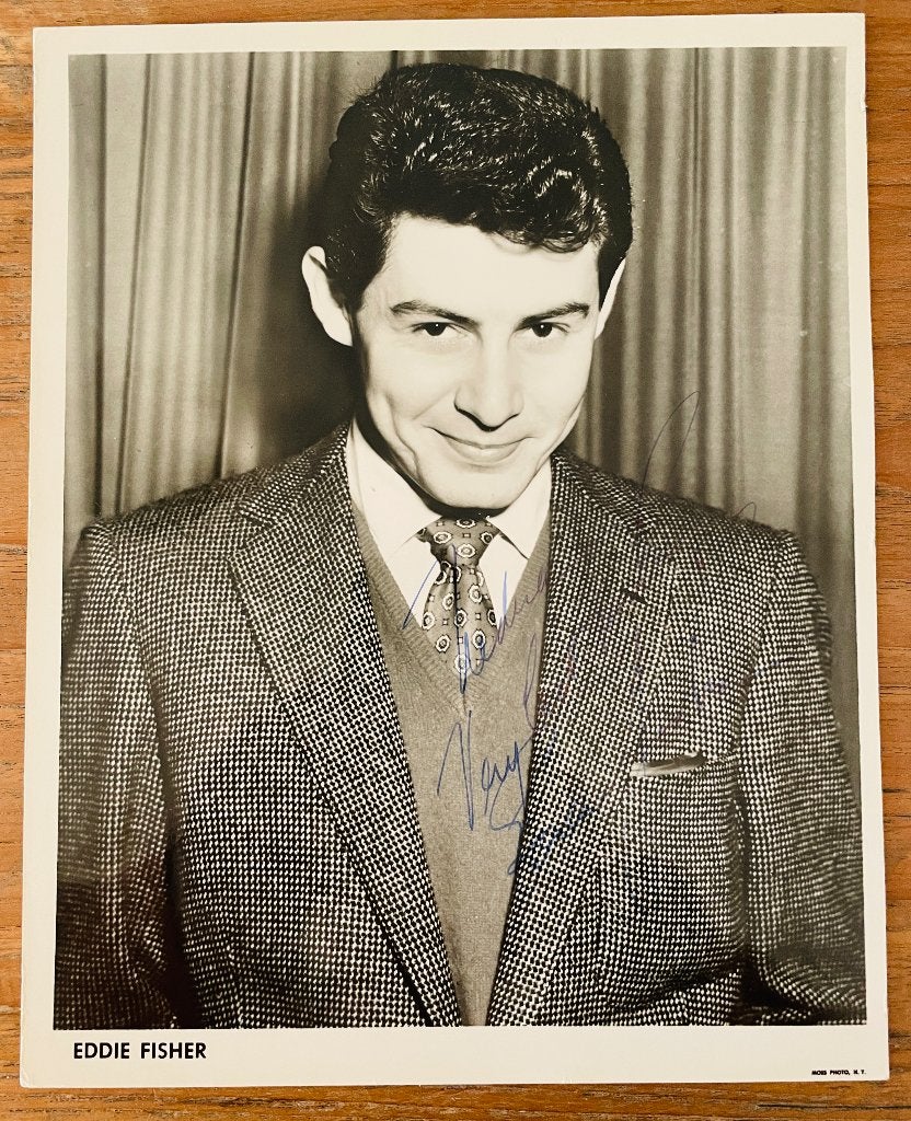Eddie Fisher - Originele Gesigneerde Promotie Foto - 50s USA, Verzamelen, Ophalen of Verzenden, Foto of Kaart