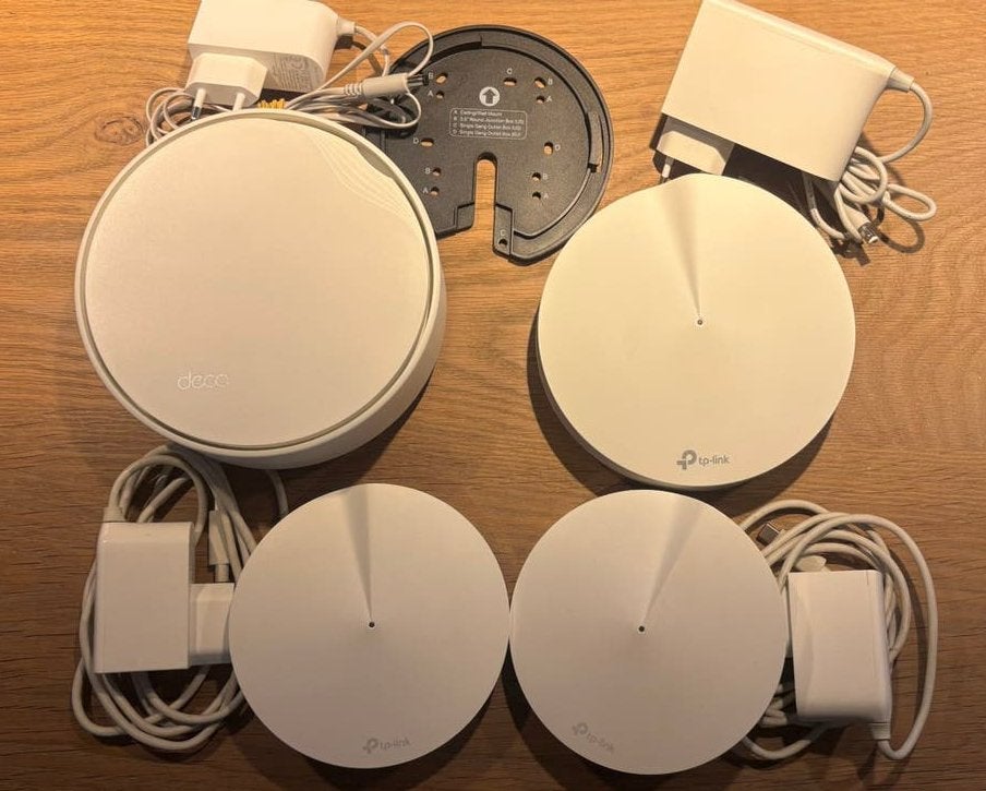 TP-Link Deco Deco Mesh set 3 st – X50-PoE / M9 Plus / 1x M5, Ophalen of Verzenden, Zo goed als nieuw