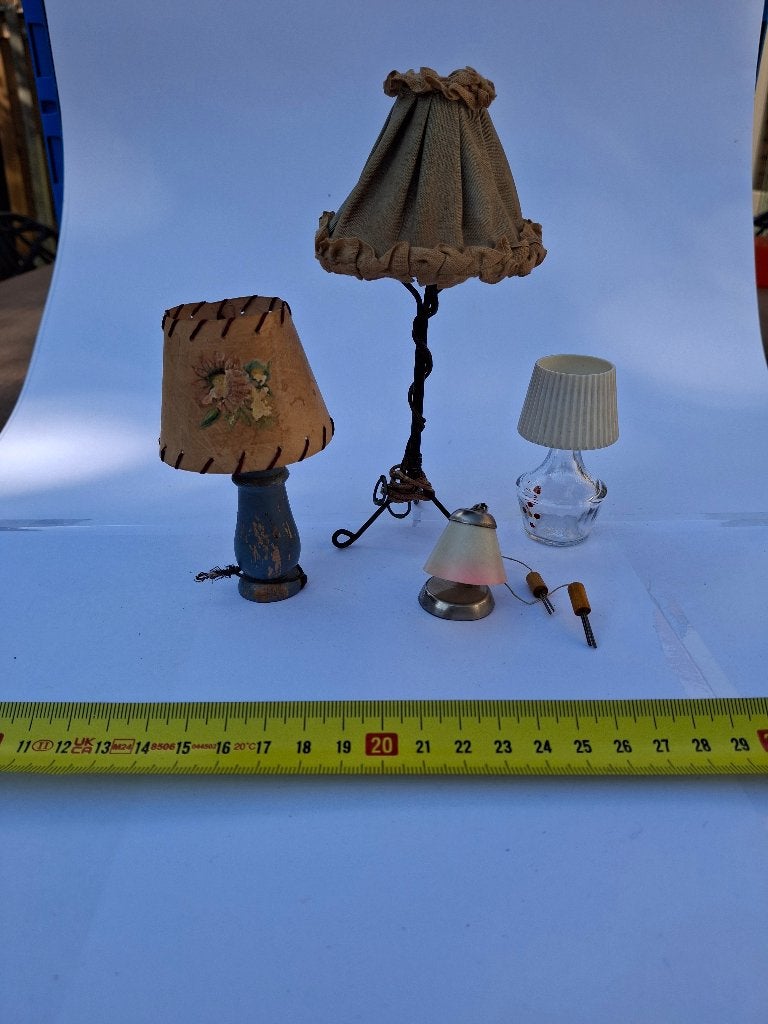 LAMPEN BEHORENDE BIJ JAREN 50 POPPENHUIS, Ophalen of Verzenden