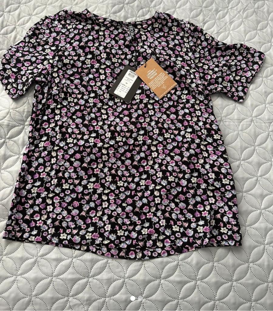 Nieuw Pieces shirt XS, Lenzing Ecovero viscose, Ophalen of Verzenden, Nieuw, Maat 34 (XS) of kleiner, Korte mouw