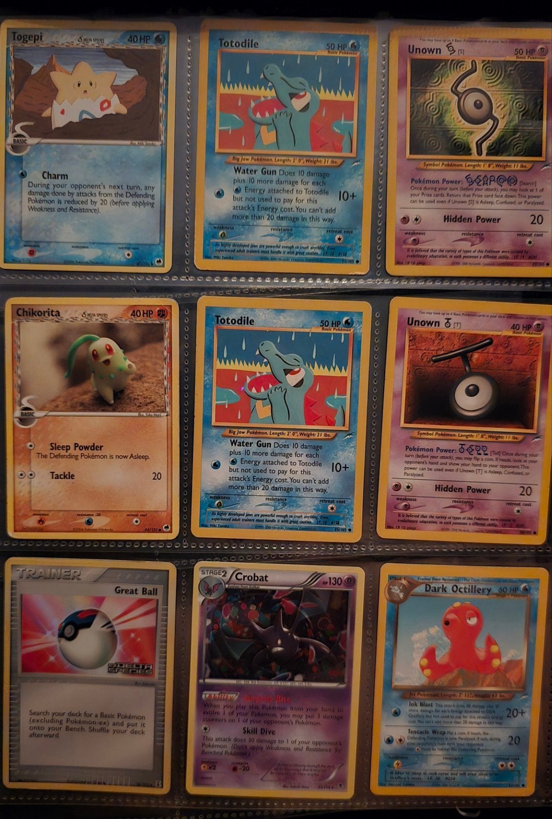 Vintage zeldzame pokemon collectie 2001 - 2015, Ophalen of Verzenden, Gebruikt, Meerdere kaarten, Foil