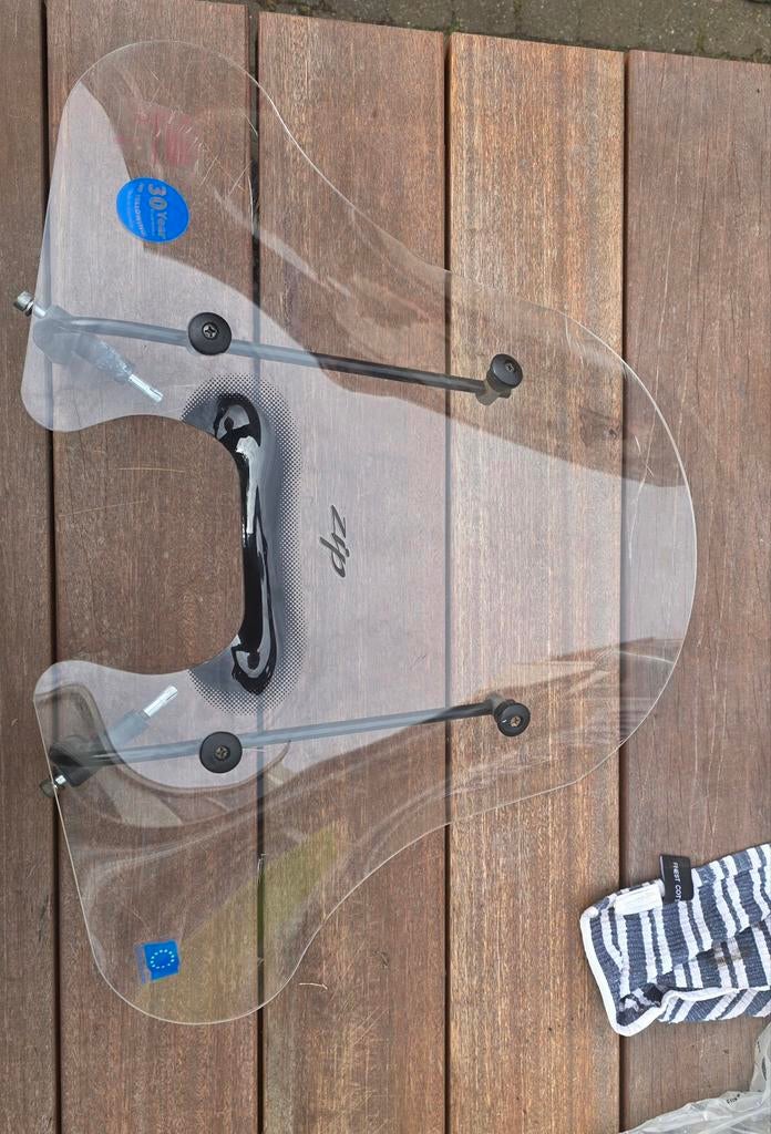 Windscherm Piaggio Zip 50cm doorzichtig - Origineel, Ophalen of Verzenden, Gebruikt, Overige typen, Piaggio