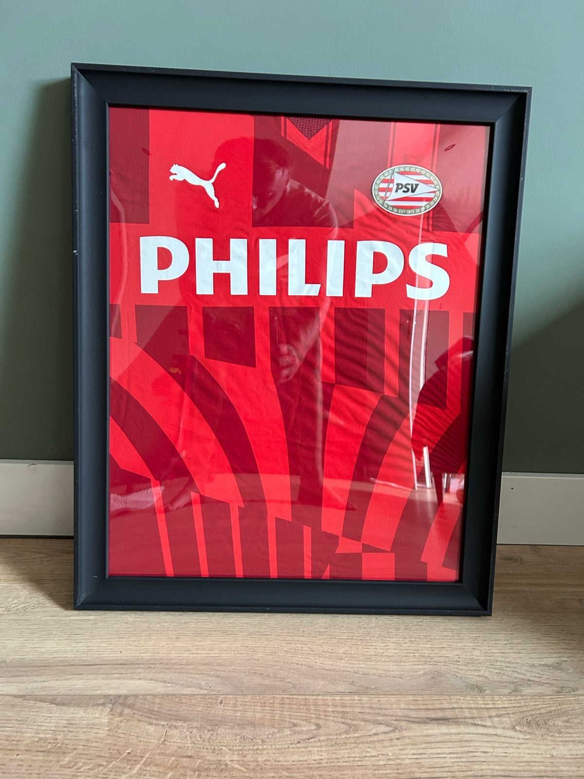 Authentiek PSV shirt in lijst (40x50 cm), Verzamelen, Sportartikelen en Voetbal, Ophalen of Verzenden, Nieuw, PSV, Shirt