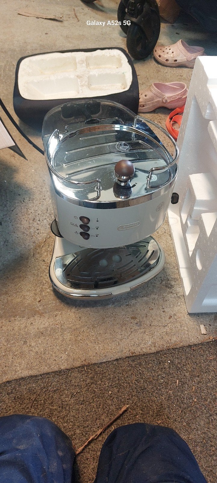 DeLonghi Espresso Apparaat - Zo goed als nieuw, Ophalen of Verzenden, Zo goed als nieuw, Combi, Afneembaar waterreservoir