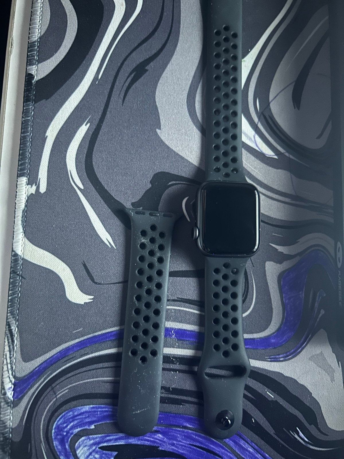 Apple Watch Series 5 GPS 40mm Space Gray Nike edition, Zwart, IOS, Ophalen of Verzenden, Waterdicht