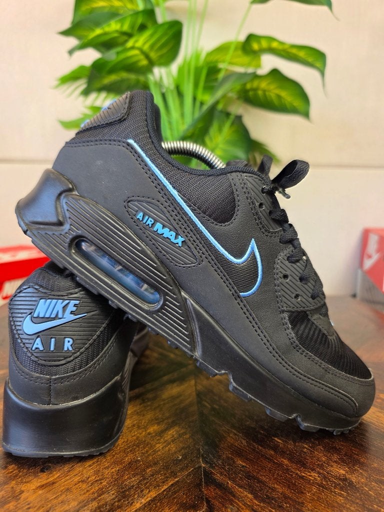Nike Air Max 90 Black University Blue maat 44, Zwart, Nike, Ophalen of Verzenden, Nike