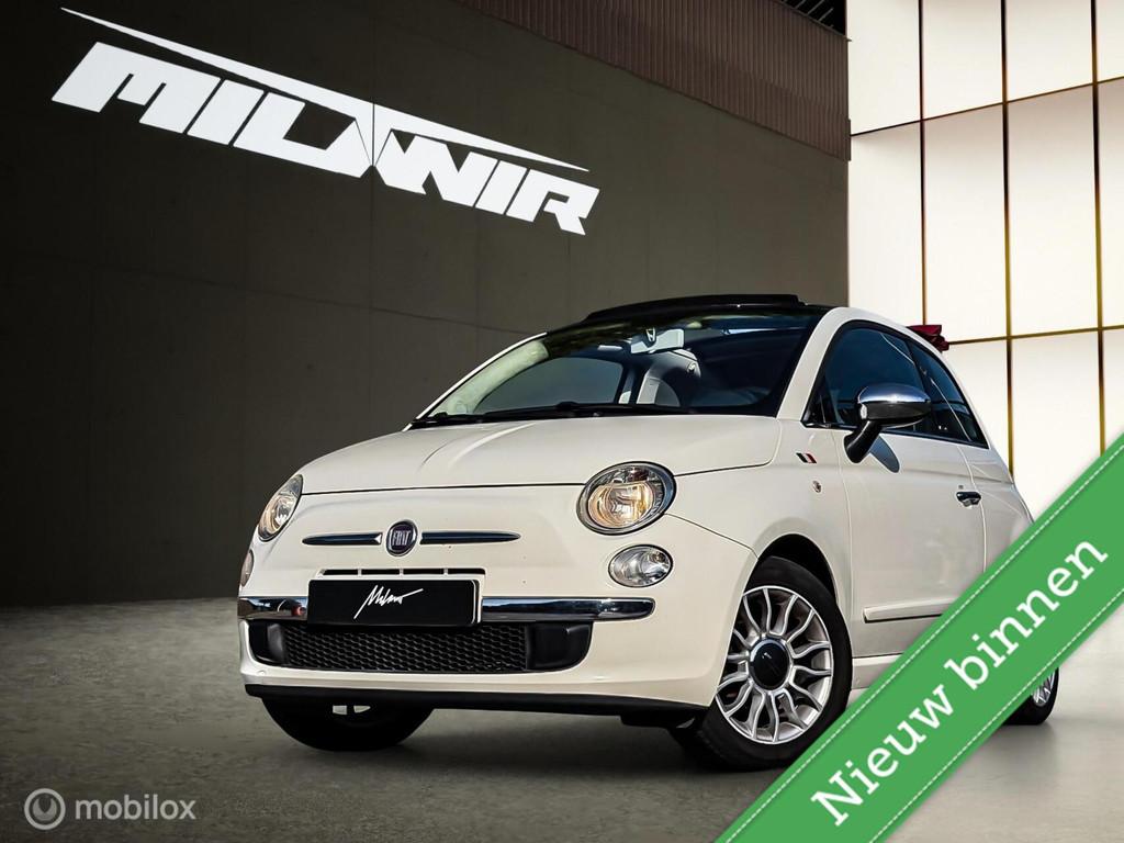 Fiat 500 C 1.2 Lounge Cabrio | Leder, Auto's, Fiat, Euro 5, Gebruikt, 4 cilinders, Cabriolet