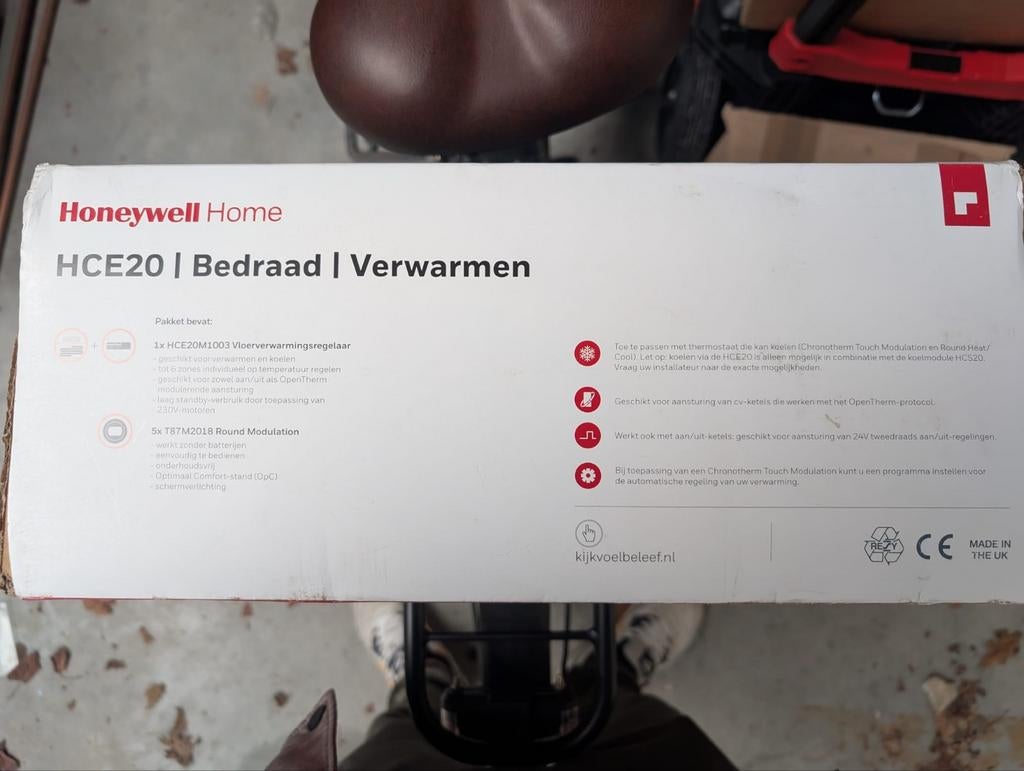 Honeywell HCE20 vloerverwarming nieuw in doos, Ophalen of Verzenden, Nieuw