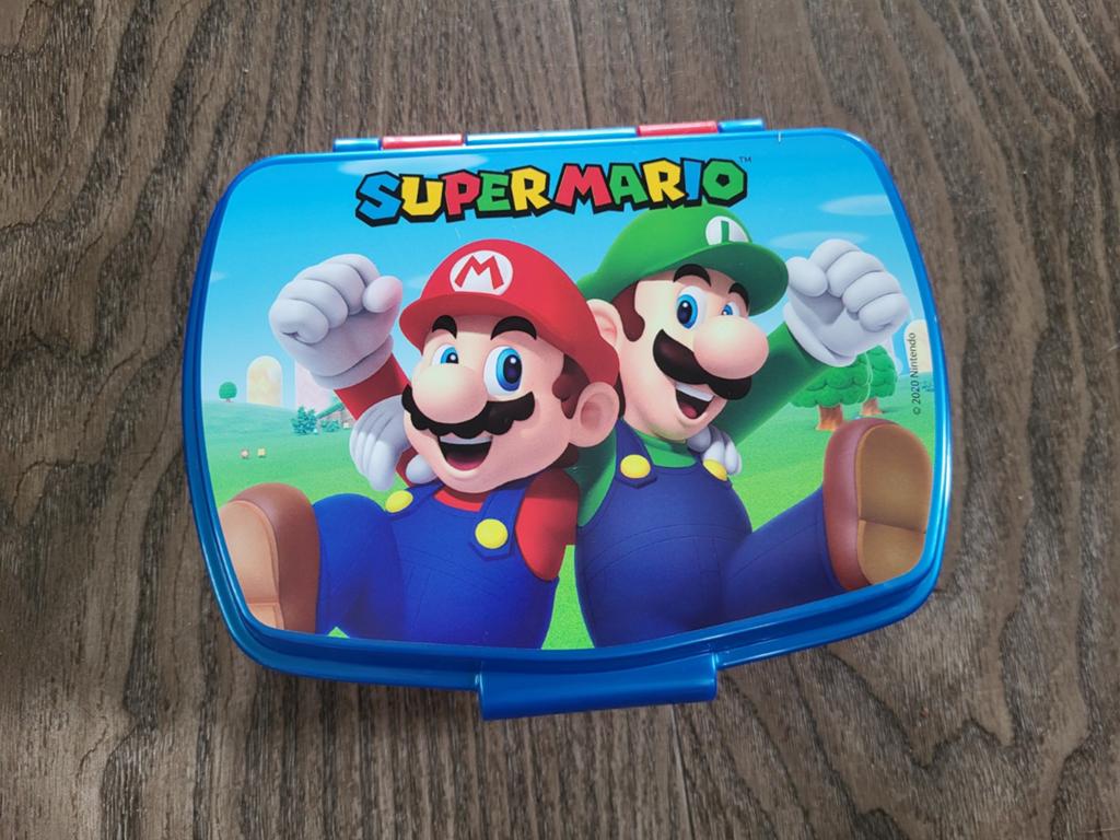 Nieuwe Super Mario Broodtrommel - Mario & Luigi, Ophalen of Verzenden, Nieuw
