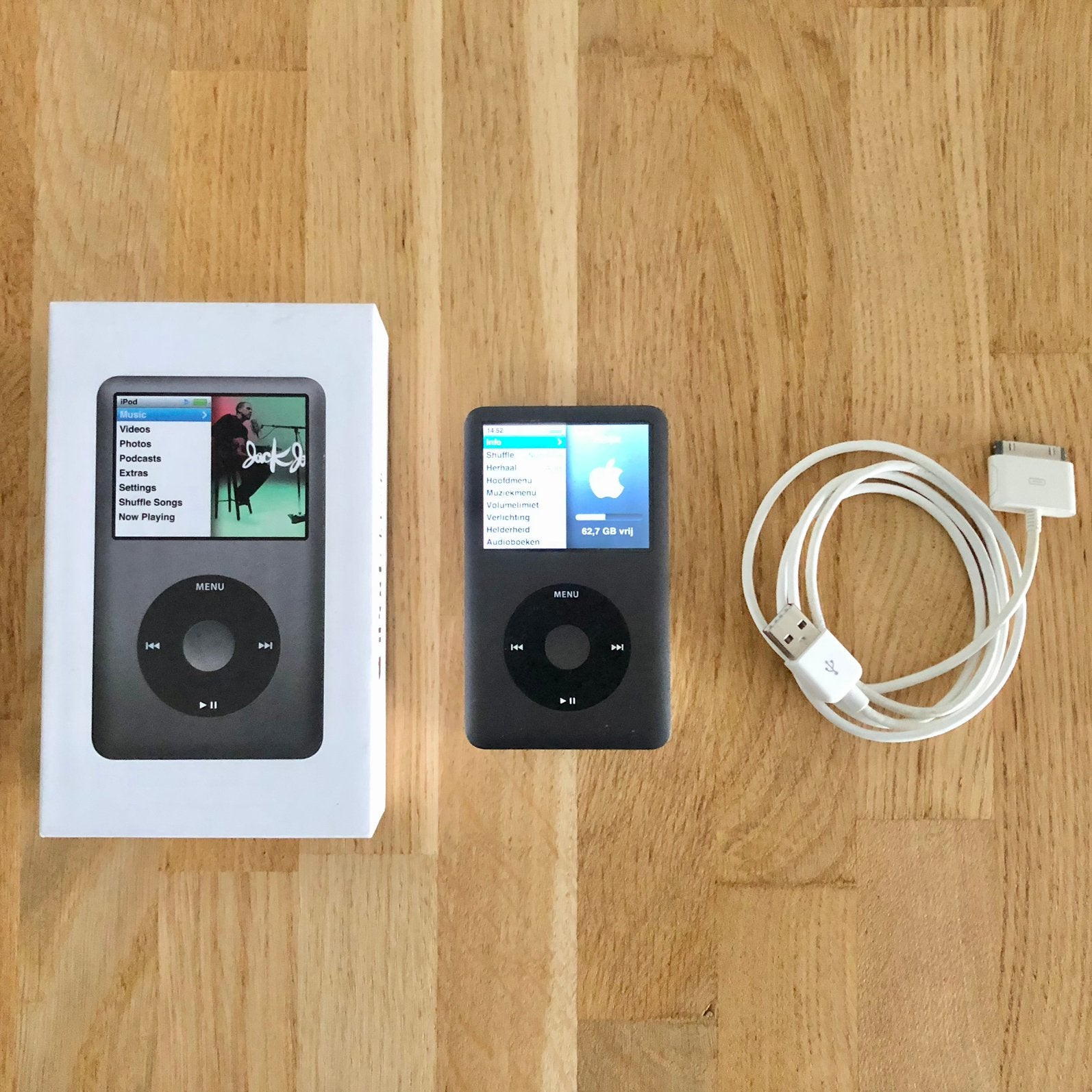 Apple iPod Classic 120 GB + hoesje, Audio, Tv en Foto, Mp3-spelers | Apple iPod, Ophalen, 40 GB en meer, Gebruikt, Classic